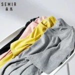 Semir Summer Cotton T Shirts Men 2025 Simple O Neck Stretch Solid Tshirt - Image 4