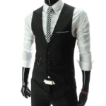M-7XL 2026 New Dress Vests For Men Slim Fit Mens Suit Vest Male Waistcoat Jacket