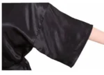 New Black Chinese Women's Faux Silk Robe Bath Gown Hot Sale Kimono Yukata Bathrobe - Image 5
