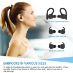 20 Hours Play time Swimming Waterproof Bluetooth Earphone Earbuds Stereo - Image 5