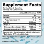 Omega 3 Fish Oil - for Nervous System, Skin and Hair Health, Antioxidants - Easy To Swallow - Image 2