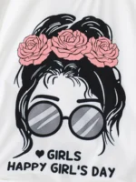A set of two fashionable and simple cartoon print cool round-neck - Image 4