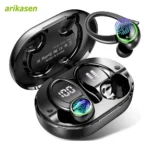 Headphones Bluetooth 5.3 Wireless Bass Stereo Over Ear Earbuds ENC Noise Cancelling