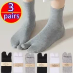 1-5PCS Women/Men Unisex Sandal Flip Flop Split Two Toes Sock Japanese Kimono Two Finger Socks - Image 2