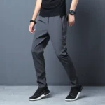 Men's Casual Pants Business Stretch Slim Fit Elastic Waist Jogger - Image 4