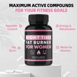 Night Time Fat Burner Supplement for Women, Belly Fat Burner & Tone Up Pills - Image 5