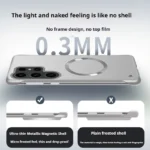 Thin Frameless Ultra Thin Magnetic Phone Case for Samsung Galaxy Hard Protective Cooling Cover - Image 5