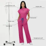 Niaahinn Operating Room Scrub Uniform Full Outfit & Veterinary Nurse Uniform - Image 2