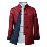 Men Chinese Dragon Shirt Kung Fu Coats China New Year Tang Suit Traditional Chinese Clothing - Image 2