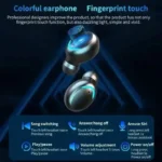 TWS F9-5 Earphone Bluetooth Earphones Wireless Headphones Hifi Stereo Sports Earbuds - Image 2