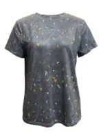 Print Tees Casual Street Tops Camisetas Woman Clothing Short Sleeve Women's T-Shirt - Image 5