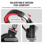 Oneodio Wired Over Ear Headphone With Mic Studio DJ Headphones - Image 2