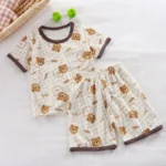 Baby Pajamas Sets Child Pajamas Toddler Short Sleeve Baby Nightwear Pyjamas - Image 4