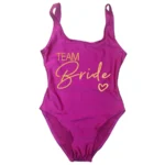 S-3XL White Bridal Swimsuit Women 2025 New Team Bride One-Piece Swimwear - Image 5
