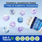 Magnesium Complex 1000mg 8 Elemental Magnesium Supplement with Glycinate Citrate - Image 6