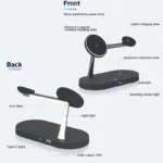 3 in 1 Wireless Charger Stand For iPhone 12/13/14/15/16/17 Fast Charging Station - Image 4