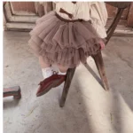 Little Girls Tutu Skirts Black Fluffy Toddler Tulle Princess Ball Gown - Image 3