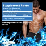 Creatine Monohydrate - Supports Muscle, Energy and Cognitive Function, Increases Lean Muscle Mass - Image 4