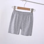 6pcs Basic Solid Color Girls Shorts Simple Style Summer Casual Kids Short Pants - Image 2
