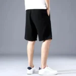 Ice Silk Shorts Men's Thin Sports Cropped Pants Loose Straight Leg - Image 3