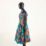 African Dresses for Women Ankara Print Off Shoulder Traditional African Clothing - Image 3