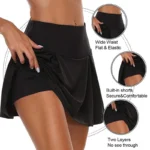 Summer Women Sprints Tennis Dance Fitness Short Skirts - Image 4