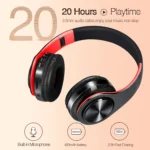 CATASSU Earphone Bluetooth Headphones Over Ear Stereo Wireless Headset - Image 2