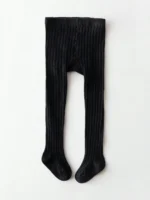 1-Pack of Simple Basic Vertical Striped Leggings for Baby Girls - Image 4