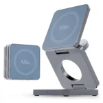 Qi1/Qi2.2 Foldable 3-in-1 Magnetic Wireless Charging Station for iPhone
