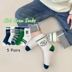 GreenC Summer Calf Socks 5 Pairs Children's Socks Boys Spring Cotton Socks - Image 2