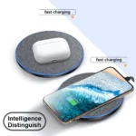 Wireless Charger Pad for Samsung Galaxy S25 S24 S23 iPhone 16 15 14 Pro Max Ultra-Thin Fast Wireless - Image 3