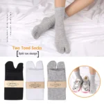 1-5PCS Women/Men Unisex Sandal Flip Flop Split Two Toes Sock Japanese Kimono Two Finger Socks - Image 5