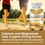 Calcium Magnesium Zinc & D3 Supplement, Supports Bone Strength, Muscle Function - Image 2