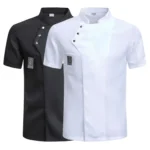 Catering Cooking White Shirt Restaurant Kitchen Chef T-shirt Baker Work Uniform Waiter