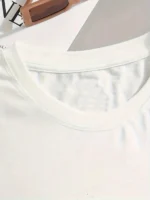 Women's Short-Sleeve Elastic Crew Neck T-Shirt Spring/Summer Casual Fashion - Image 4