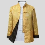 Men Chinese Dragon Shirt Kung Fu Coats China New Year Tang Suit Traditional Chinese Clothing
