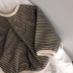 Lawadka Cotton Children's Clothing Long Sleeve T-shirts Striped Baby Boy Girl Tops - Image 4