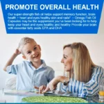 Fish Oil Omega 3 - Helps Improve Eyes, Joints, Antioxidants, Improves Skin Health - Image 4