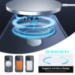 For Magsafe Wireless Charge Fold Magnetic Stand Phone Case For iPhone - Image 4