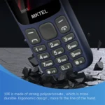 MKTEL 106 Feature Phone 1.77" Display 800mAh Battery Dual SIM Dual Standby Strong Torch - Image 6