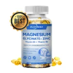 Magnesium Glycinate Capsules 500mg with Zinc,Vitamin D3 B6 Brain, Memory, Focus, Sleep