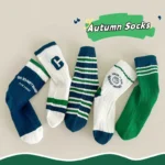 GreenC Summer Calf Socks 5 Pairs Children's Socks Boys Spring Cotton Socks - Image 4