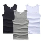 Hot Sale Summer Male clothes Women Basic Elastic tank top Pure Cotton Sleeveless