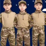 Boys Tactical Uniform Hunting Clothing Sets Children Airsoft Camouflage Suits - Image 4
