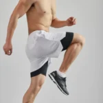 Men's Two-in-one Sports Shorts Breathable Casual Quick-drying Double-layer Shorts - Image 3