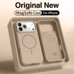 Magnetic Original Liquid Silicone Case For iPhone 12 13 14 15 16 17 Pro Max
