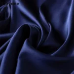 Tajiyane Women's 93% Mulberry Silk 7% Spandex 19 momme satin Silk Buttons long sleeve shirt - Image 4
