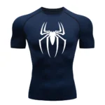 2025 Men's Spider Print Compression Shirt, Quick Dry T-Shirt, Gym Running Jersey - Image 5