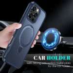 For Magsafe Wireless Charge Fold Magnetic Stand Phone Case For iPhone - Image 2