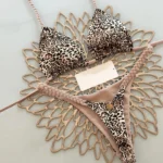 New Women's Bikini Split Print Swimwear Fashion G-string Beach Holiday - Image 6